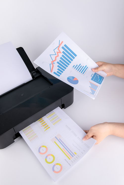 打印机与办公用品 现代商务摄影的视觉焦点